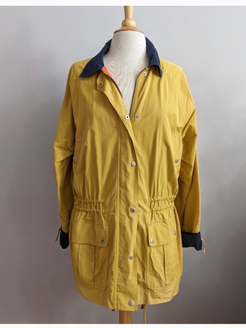Classic Yellow Rain Jacket Banana Republic Small